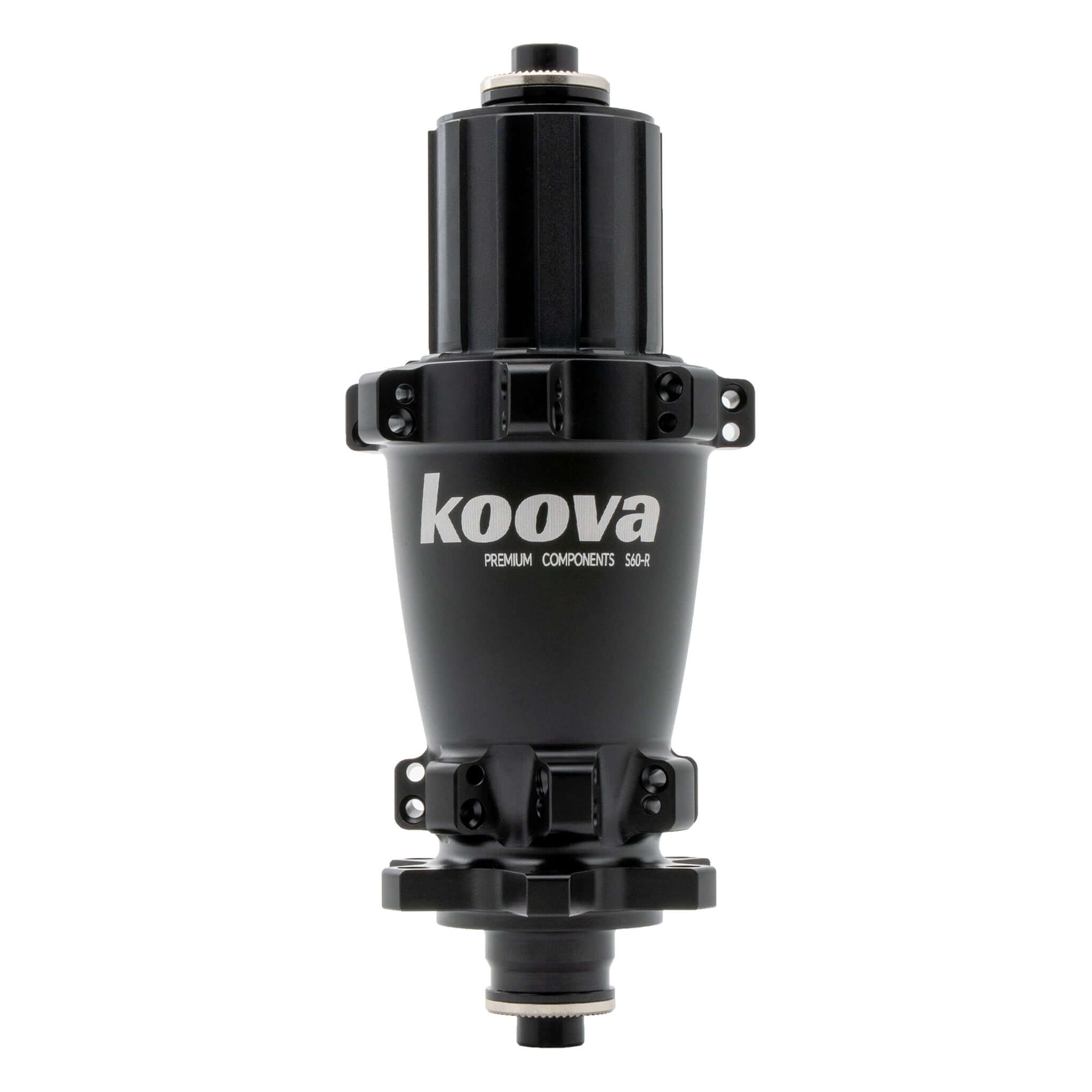 S60 straight pull bike hub, 5*135mm axle, 6-bolt brake interface, precision engineered for mountain biking, 290g weight.